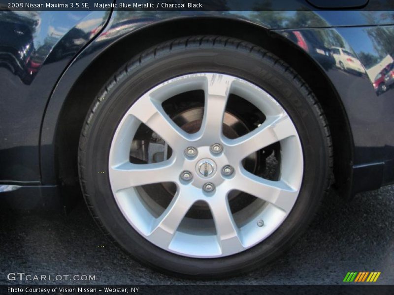 Majestic Blue Metallic / Charcoal Black 2008 Nissan Maxima 3.5 SE