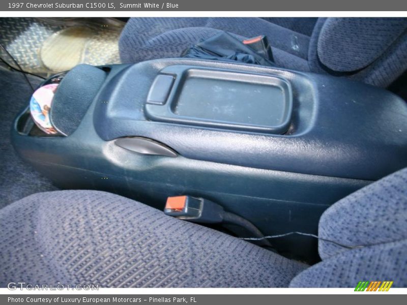 Summit White / Blue 1997 Chevrolet Suburban C1500 LS