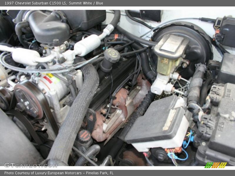 Summit White / Blue 1997 Chevrolet Suburban C1500 LS