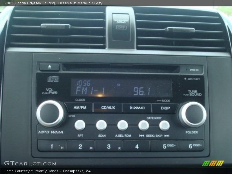 Ocean Mist Metallic / Gray 2005 Honda Odyssey Touring