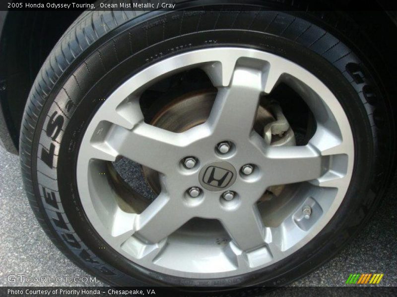 Ocean Mist Metallic / Gray 2005 Honda Odyssey Touring