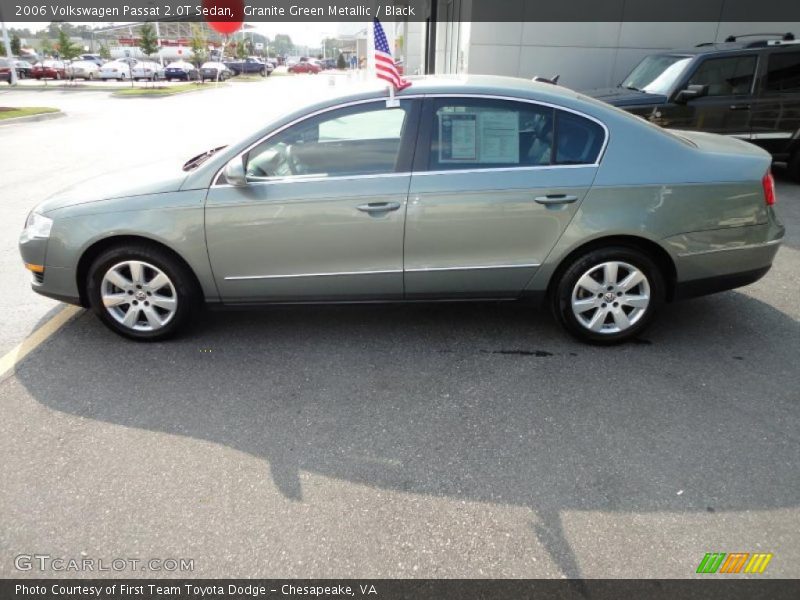Granite Green Metallic / Black 2006 Volkswagen Passat 2.0T Sedan