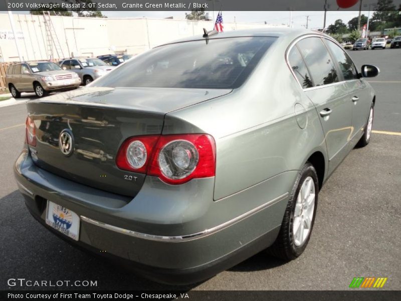 Granite Green Metallic / Black 2006 Volkswagen Passat 2.0T Sedan