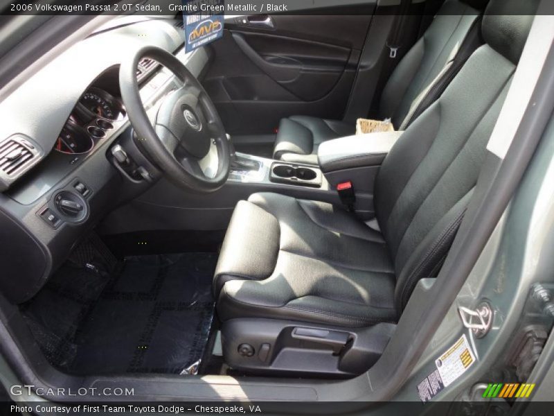 Granite Green Metallic / Black 2006 Volkswagen Passat 2.0T Sedan
