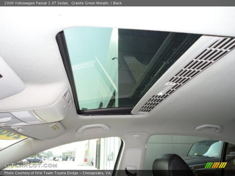 Granite Green Metallic / Black 2006 Volkswagen Passat 2.0T Sedan