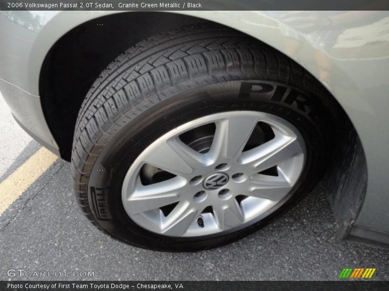 Granite Green Metallic / Black 2006 Volkswagen Passat 2.0T Sedan