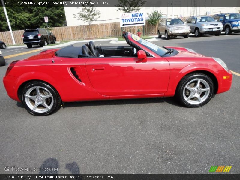 Absolutely Red / Black 2005 Toyota MR2 Spyder Roadster