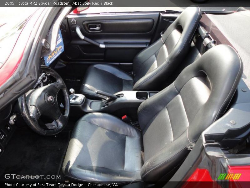  2005 MR2 Spyder Roadster Black Interior