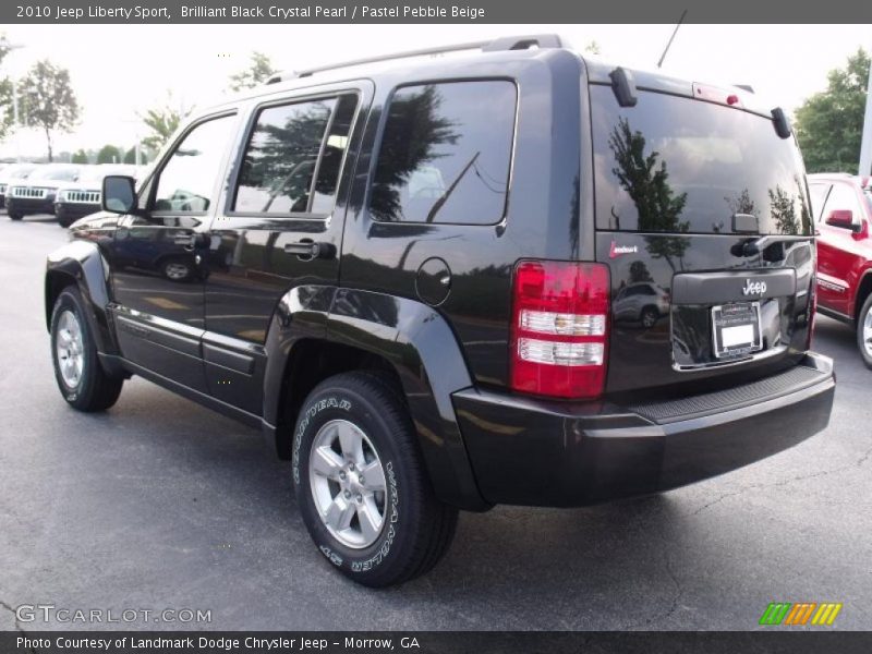 Brilliant Black Crystal Pearl / Pastel Pebble Beige 2010 Jeep Liberty Sport