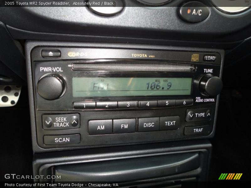 Absolutely Red / Black 2005 Toyota MR2 Spyder Roadster