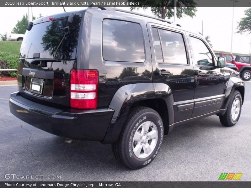 Brilliant Black Crystal Pearl / Pastel Pebble Beige 2010 Jeep Liberty Sport
