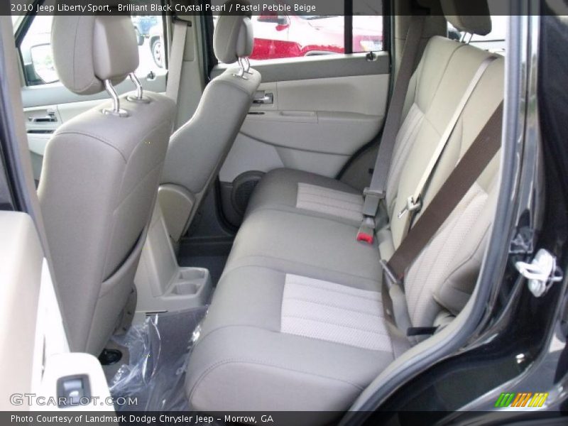 Brilliant Black Crystal Pearl / Pastel Pebble Beige 2010 Jeep Liberty Sport