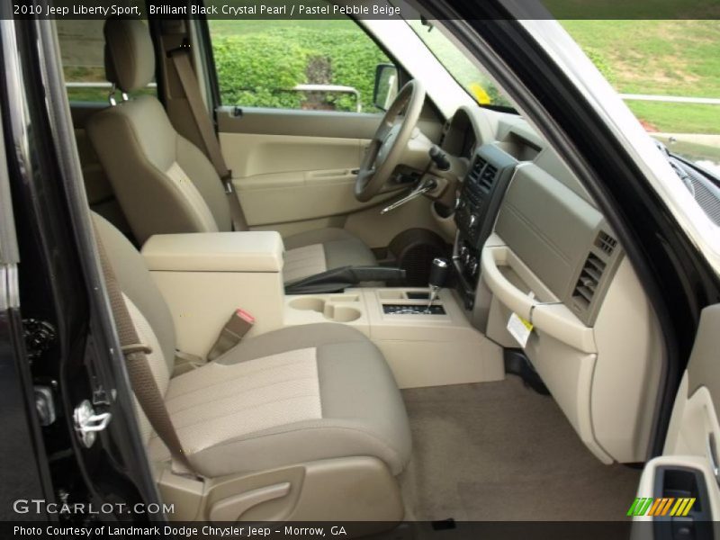 Brilliant Black Crystal Pearl / Pastel Pebble Beige 2010 Jeep Liberty Sport