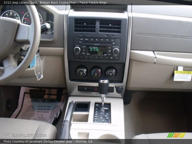 Brilliant Black Crystal Pearl / Pastel Pebble Beige 2010 Jeep Liberty Sport