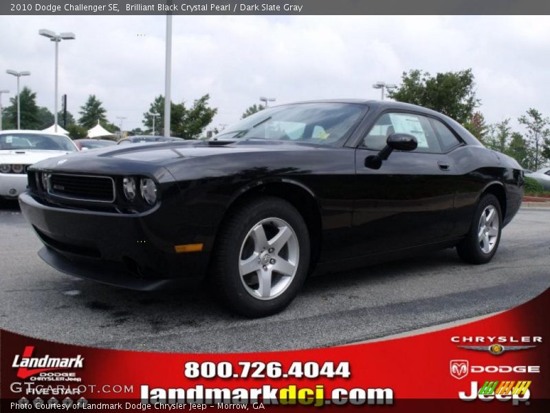 Brilliant Black Crystal Pearl / Dark Slate Gray 2010 Dodge Challenger SE