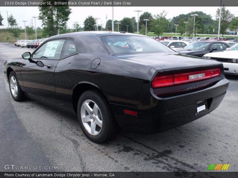 Brilliant Black Crystal Pearl / Dark Slate Gray 2010 Dodge Challenger SE