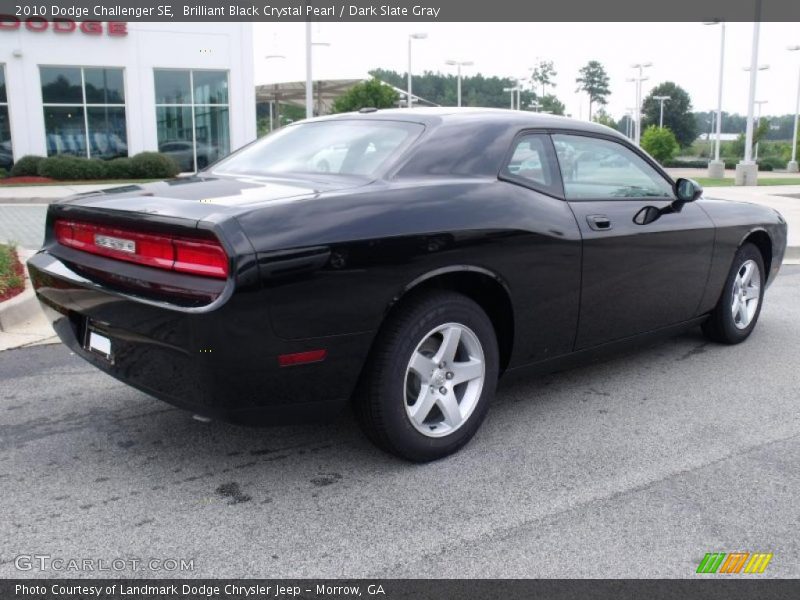 Brilliant Black Crystal Pearl / Dark Slate Gray 2010 Dodge Challenger SE