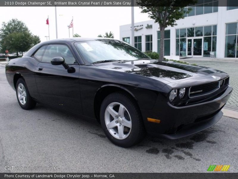 Brilliant Black Crystal Pearl / Dark Slate Gray 2010 Dodge Challenger SE