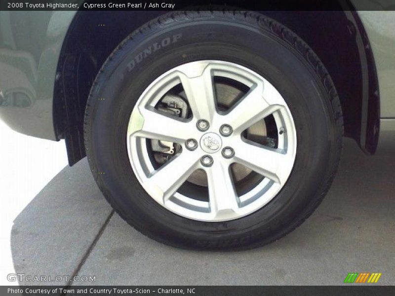 Cypress Green Pearl / Ash Gray 2008 Toyota Highlander