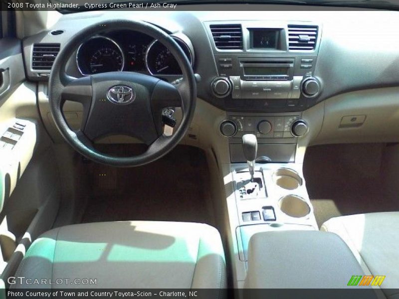 Cypress Green Pearl / Ash Gray 2008 Toyota Highlander