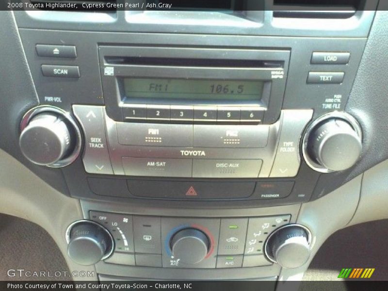 Cypress Green Pearl / Ash Gray 2008 Toyota Highlander