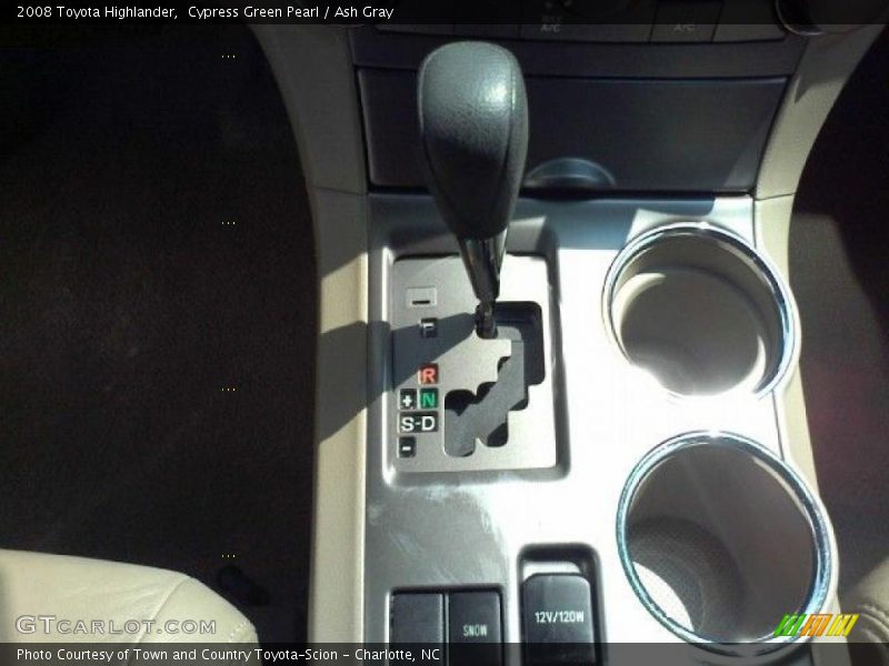 Cypress Green Pearl / Ash Gray 2008 Toyota Highlander