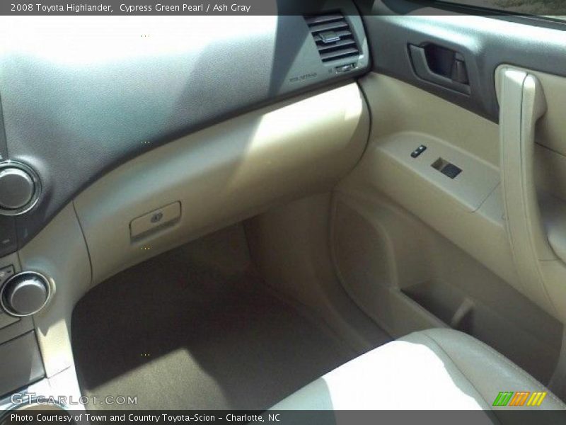 Cypress Green Pearl / Ash Gray 2008 Toyota Highlander