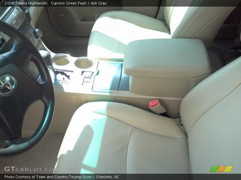 Cypress Green Pearl / Ash Gray 2008 Toyota Highlander