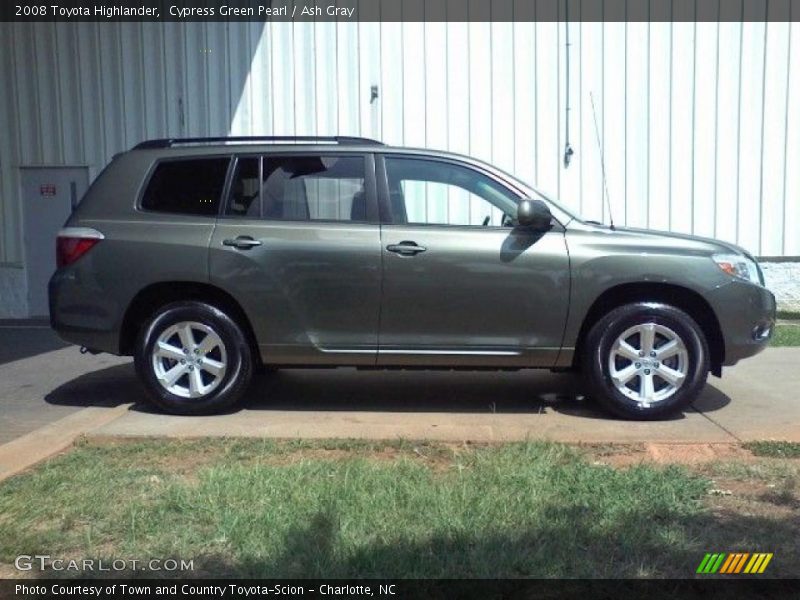 Cypress Green Pearl / Ash Gray 2008 Toyota Highlander