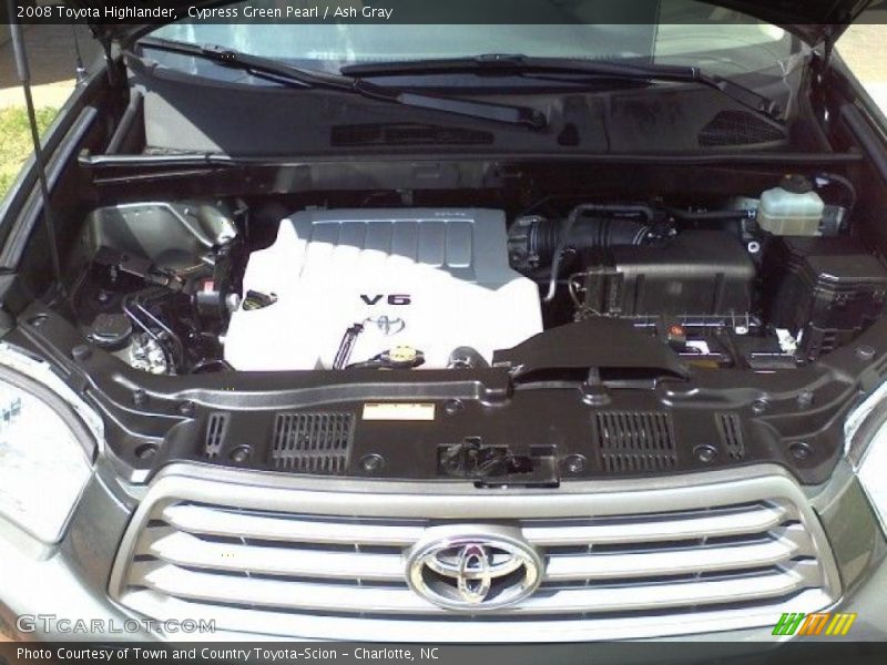 Cypress Green Pearl / Ash Gray 2008 Toyota Highlander