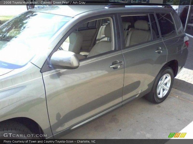 Cypress Green Pearl / Ash Gray 2008 Toyota Highlander