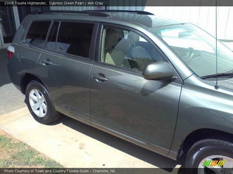 Cypress Green Pearl / Ash Gray 2008 Toyota Highlander