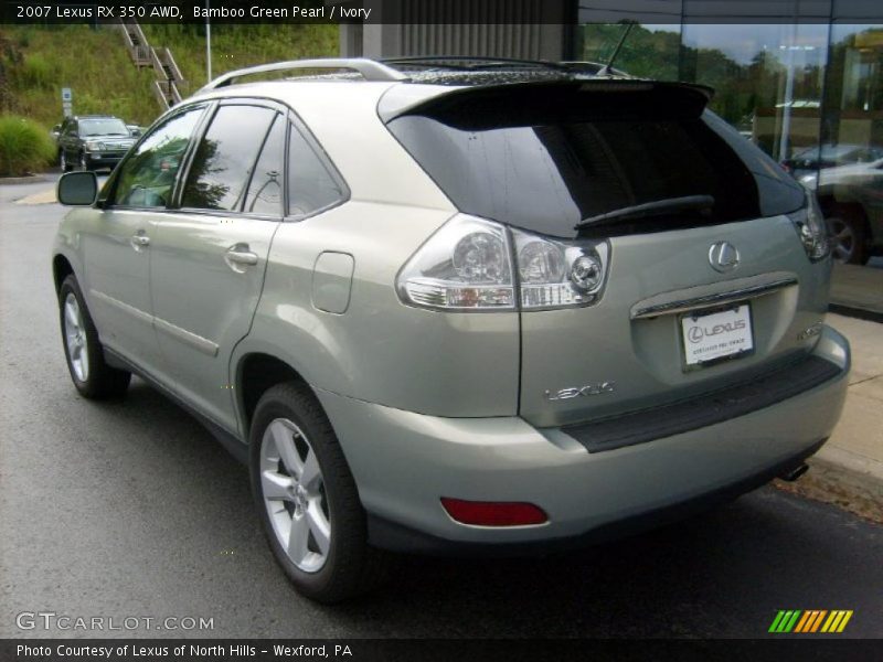 Bamboo Green Pearl / Ivory 2007 Lexus RX 350 AWD