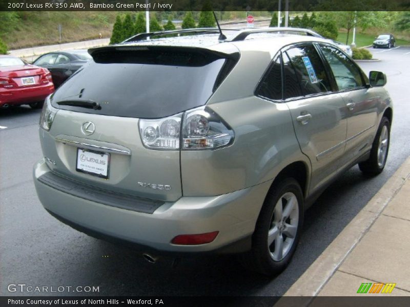 Bamboo Green Pearl / Ivory 2007 Lexus RX 350 AWD
