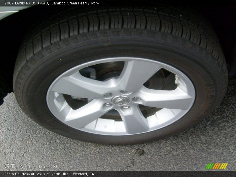Bamboo Green Pearl / Ivory 2007 Lexus RX 350 AWD