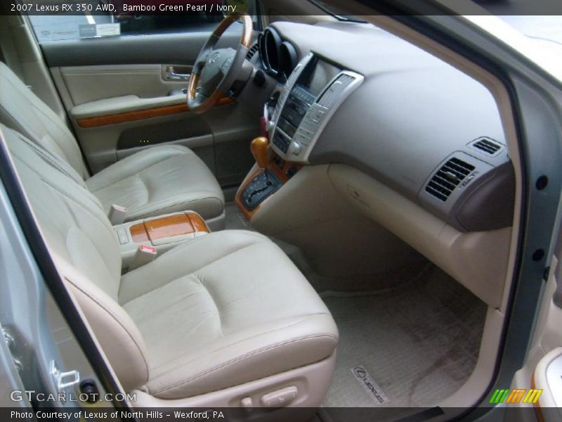 Bamboo Green Pearl / Ivory 2007 Lexus RX 350 AWD