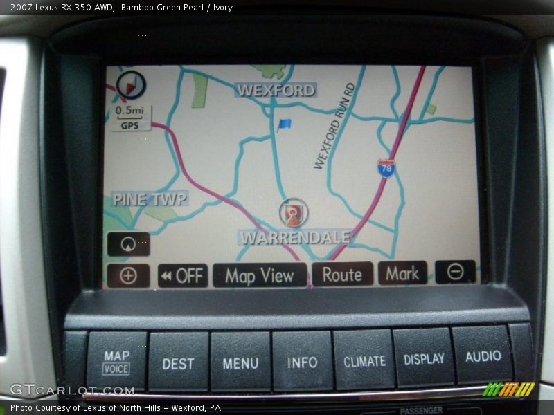 Bamboo Green Pearl / Ivory 2007 Lexus RX 350 AWD