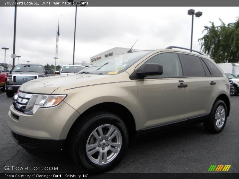 Dune Pearl Metallic / Camel 2007 Ford Edge SE