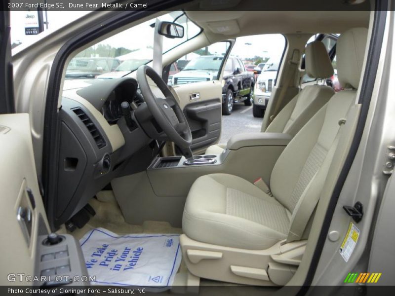 Dune Pearl Metallic / Camel 2007 Ford Edge SE