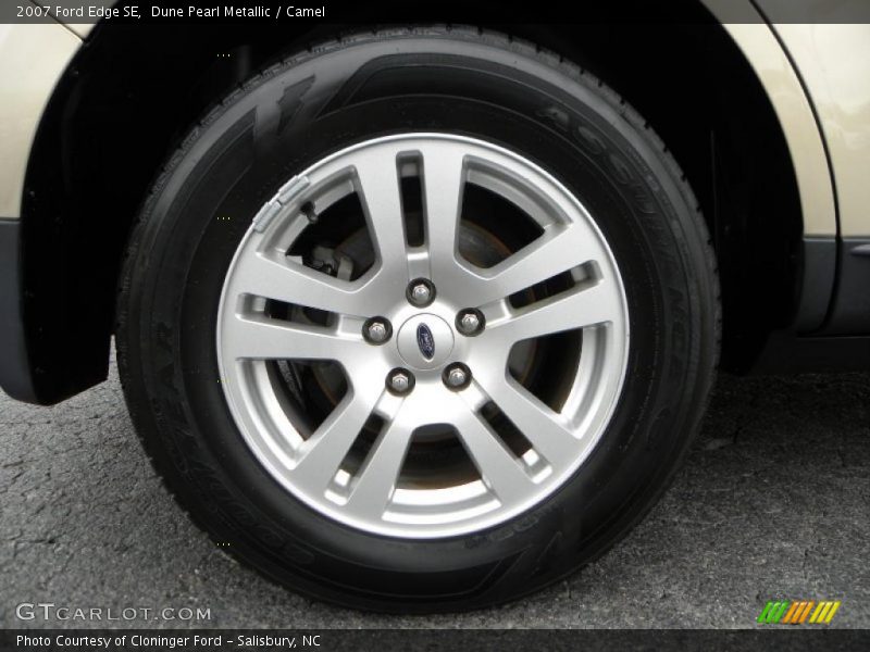 Dune Pearl Metallic / Camel 2007 Ford Edge SE