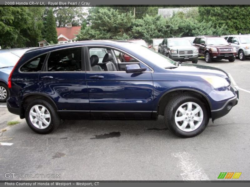 Royal Blue Pearl / Gray 2008 Honda CR-V LX