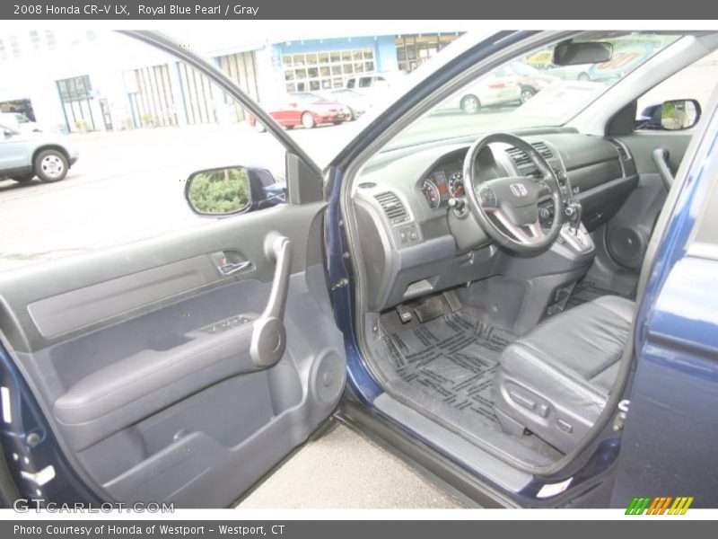 Royal Blue Pearl / Gray 2008 Honda CR-V LX
