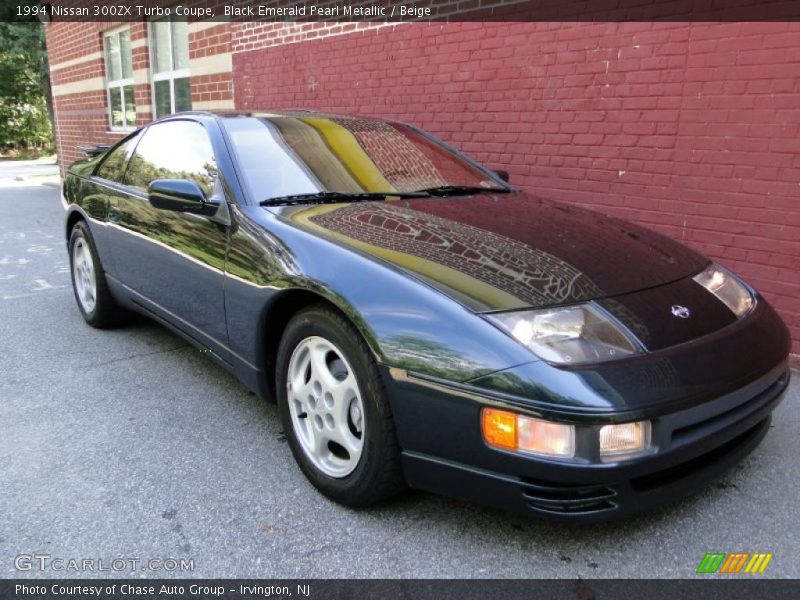 Black Emerald Pearl Metallic / Beige 1994 Nissan 300ZX Turbo Coupe