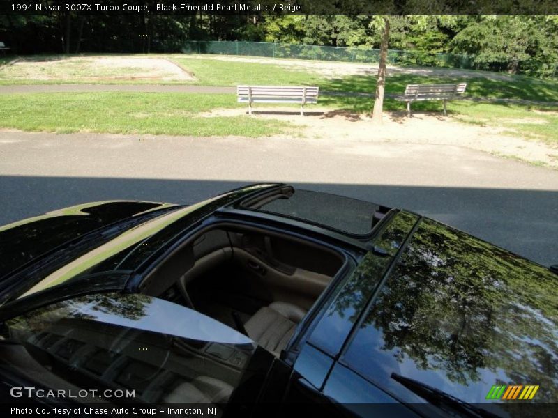 Black Emerald Pearl Metallic / Beige 1994 Nissan 300ZX Turbo Coupe