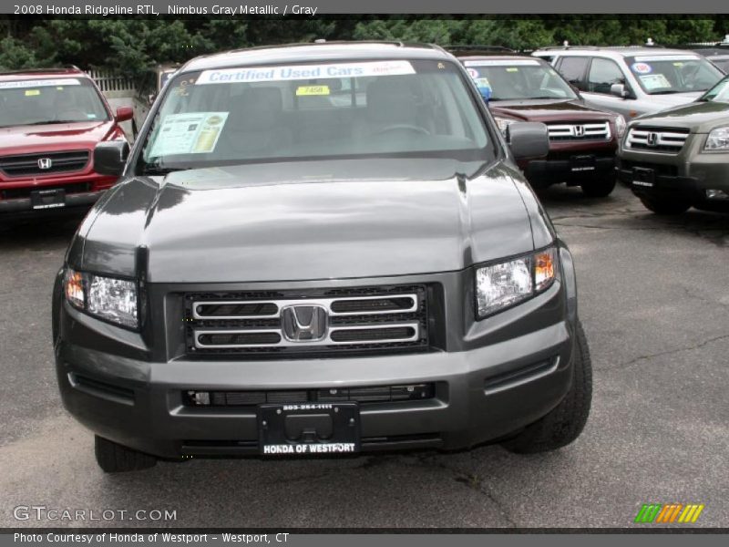 Nimbus Gray Metallic / Gray 2008 Honda Ridgeline RTL