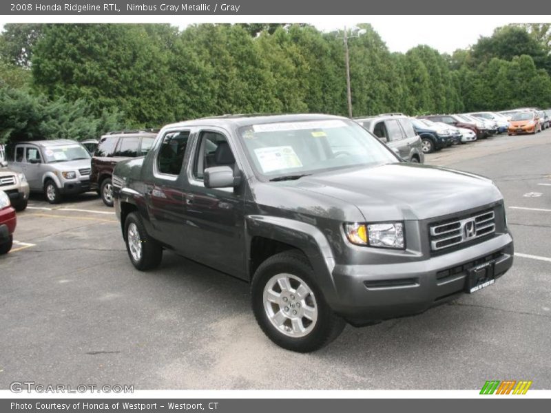 Nimbus Gray Metallic / Gray 2008 Honda Ridgeline RTL