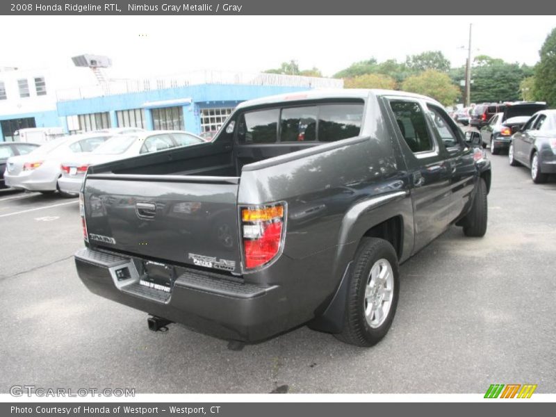 Nimbus Gray Metallic / Gray 2008 Honda Ridgeline RTL