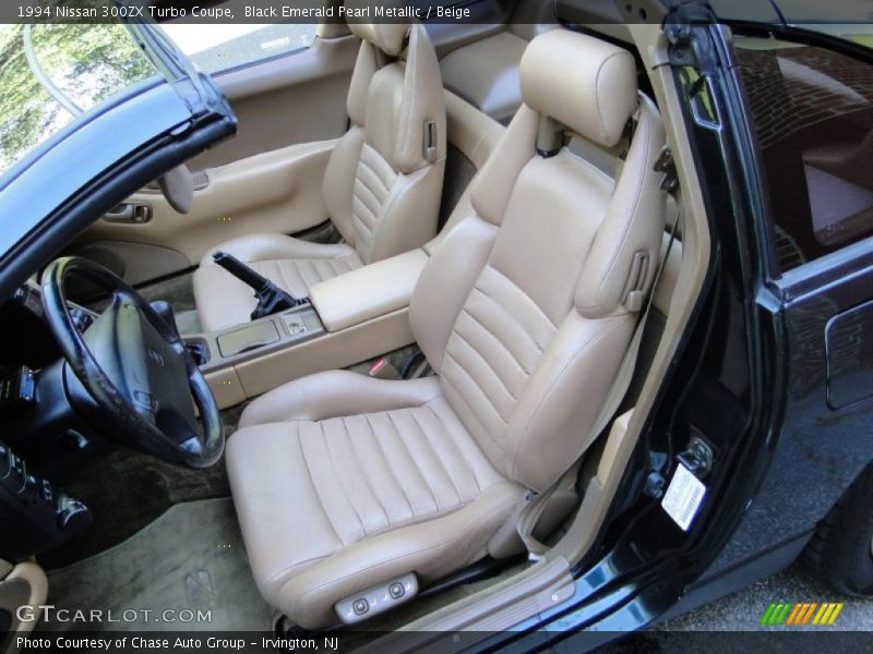 Black Emerald Pearl Metallic / Beige 1994 Nissan 300ZX Turbo Coupe