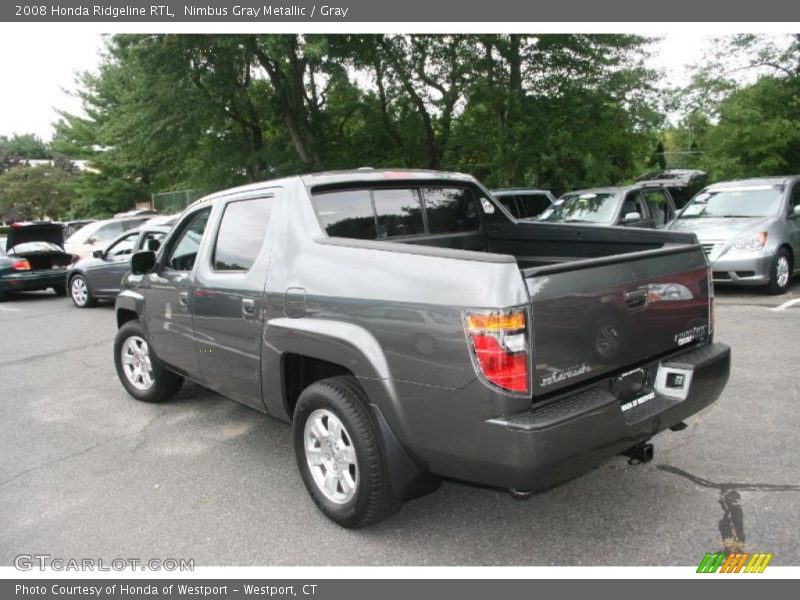 Nimbus Gray Metallic / Gray 2008 Honda Ridgeline RTL