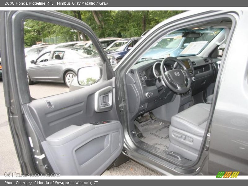 Nimbus Gray Metallic / Gray 2008 Honda Ridgeline RTL